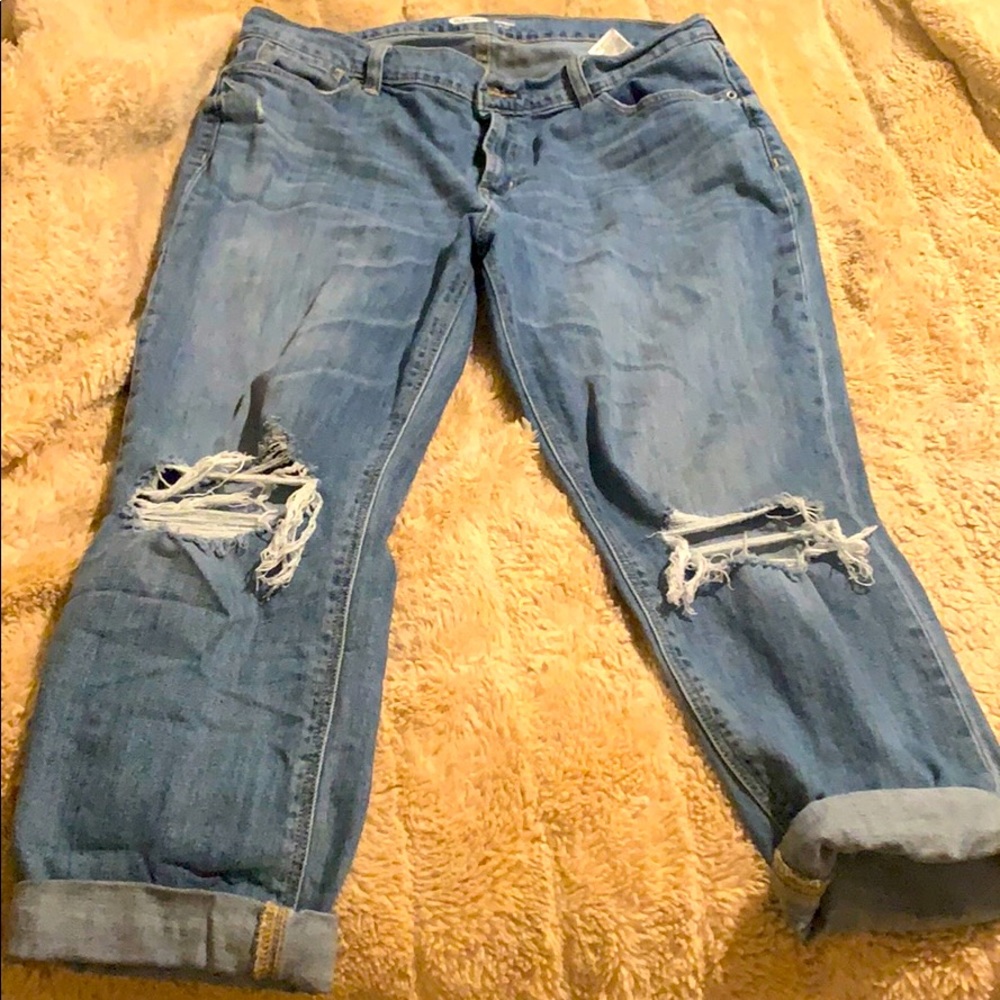 Gently used Old Navy “boyfriend” jeans